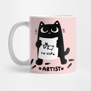 Artist cat Mug